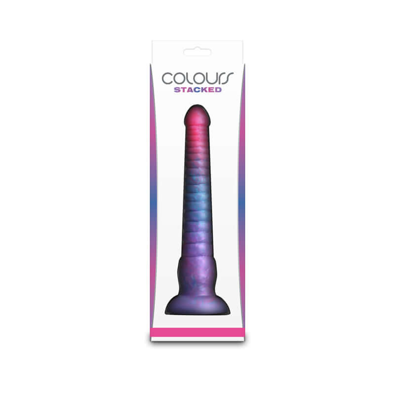 Colours Stacked - 9'' Dildo - Pink/Blue - Pink/Blue 23 cm Fantasy Dildo